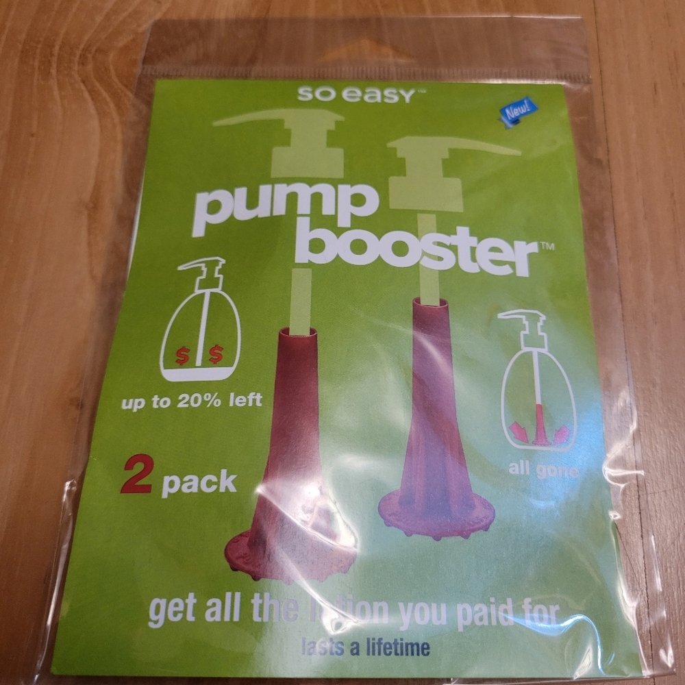 Pump booster‎ so easy get all the product out for lotion soap shampoo sanitizer